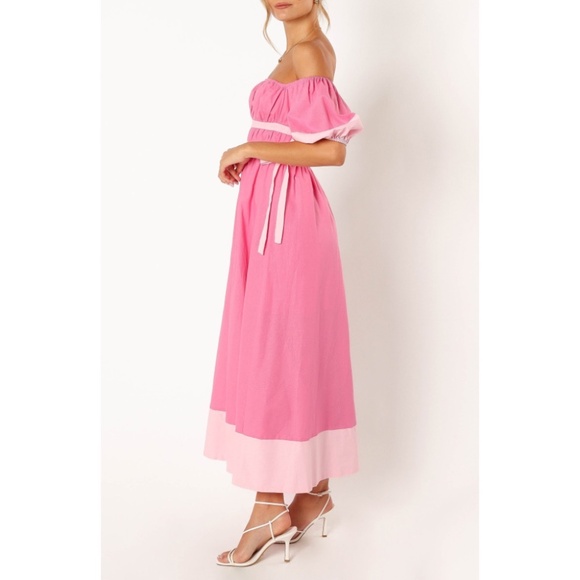 Petal and Pup Tailor Off the Shoulder Midi Dress Size 8 - Picture 4 of 8